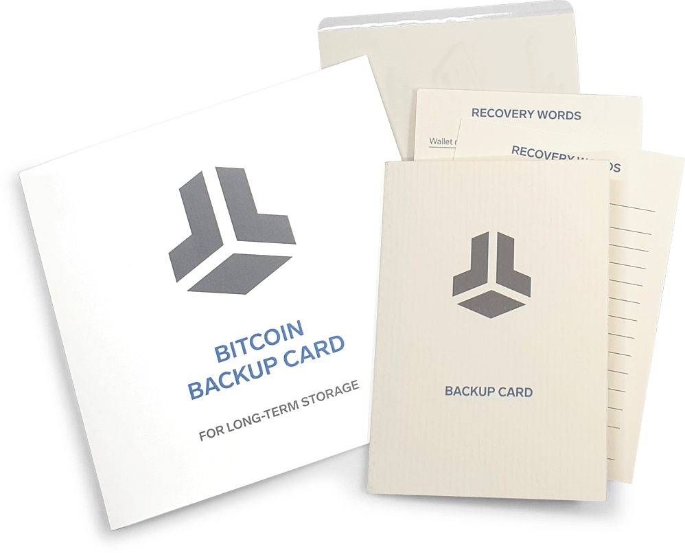 Bitcoin Backup Cards 3 Pack